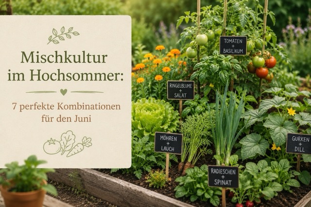 Mischkultur im Hochsommer: 7 perfekte Kombinationen für den Juni