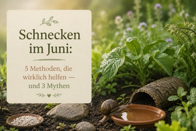 Schnecken im Juni: 5 Methoden, die wirklich helfen — und 3 Mythen