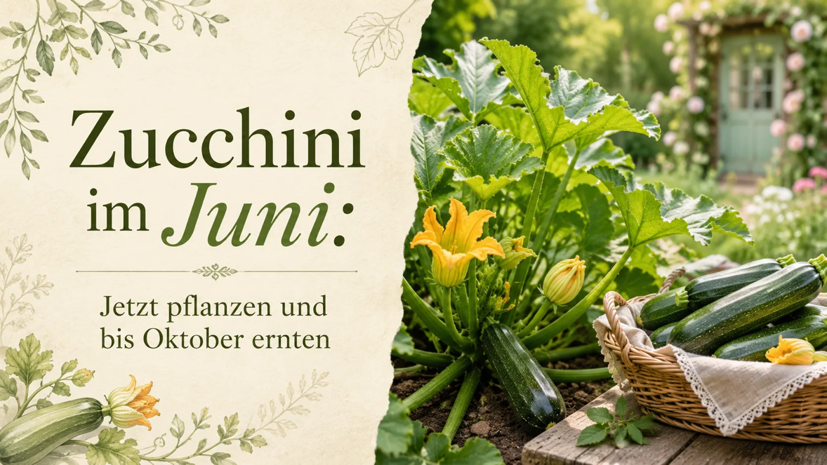 Zucchini im Juni: Jetzt pflanzen und bis Oktober ernten